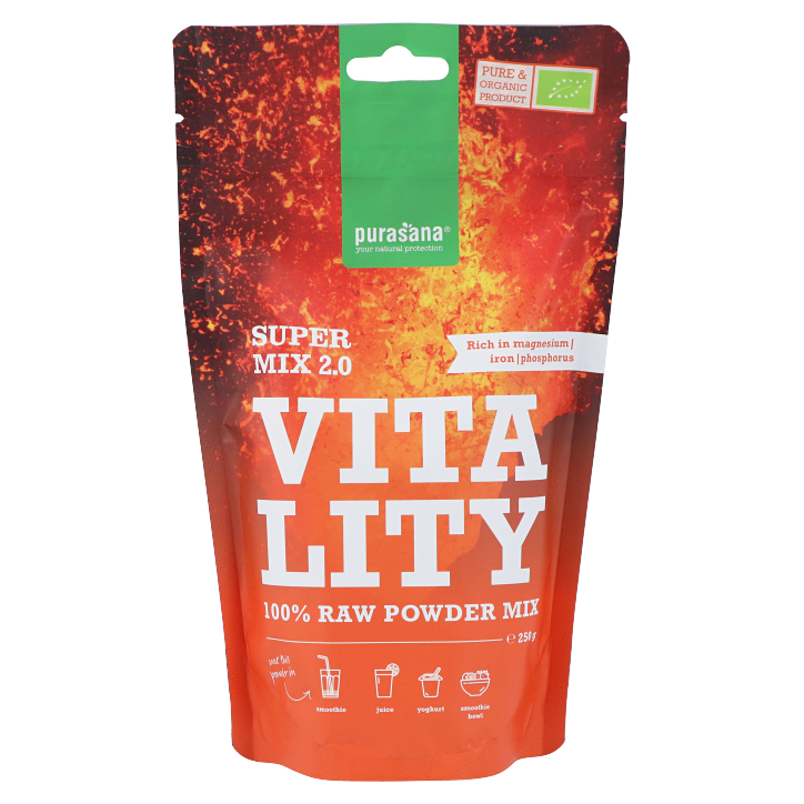 Purasana Vitality Raw Powder Mix Bio (250gr)-1