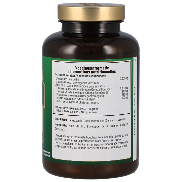 Holland & Barrett Huile de Lin 1000mg - 120 capsules softgel