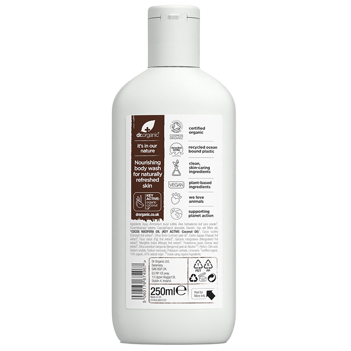 Dr. Organic Virgin Coconut Oil Body Wash - 250ml-2