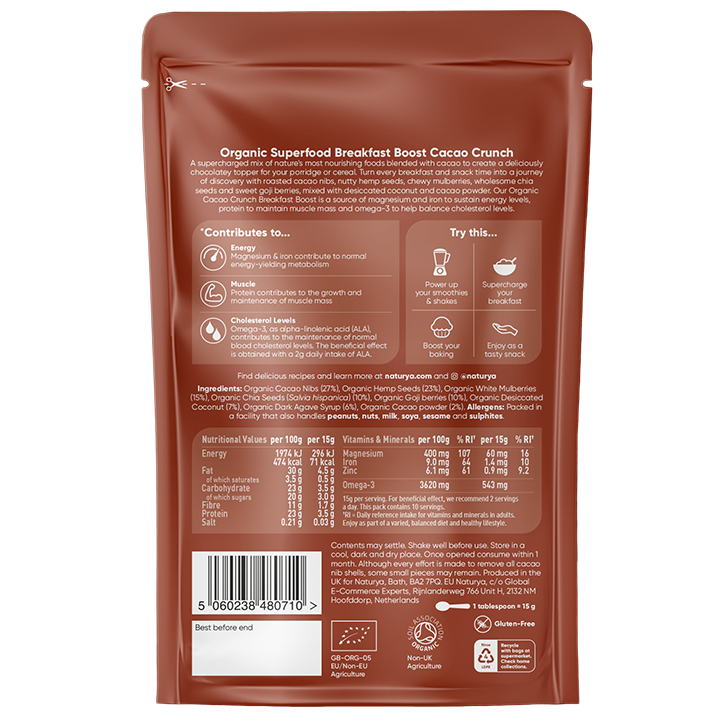 Naturya Superfood Breakfast Boost Cacao Crunch - 150g