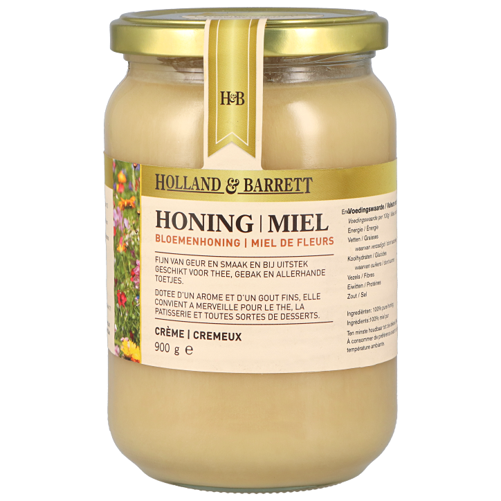Holland & Barrett Bloemenhoning Crème - 900g-1