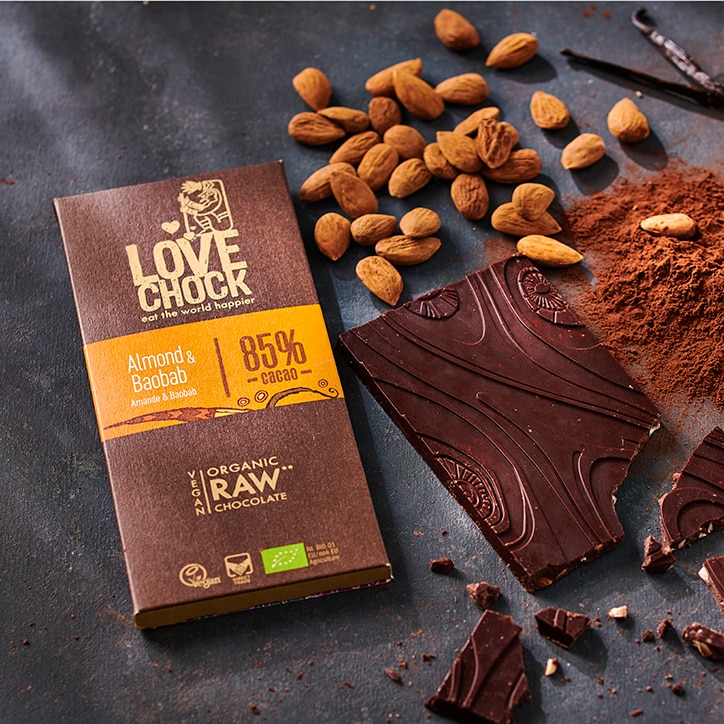 Lovechock Almond & Baobab 85% Cacao Bio - 70g-2