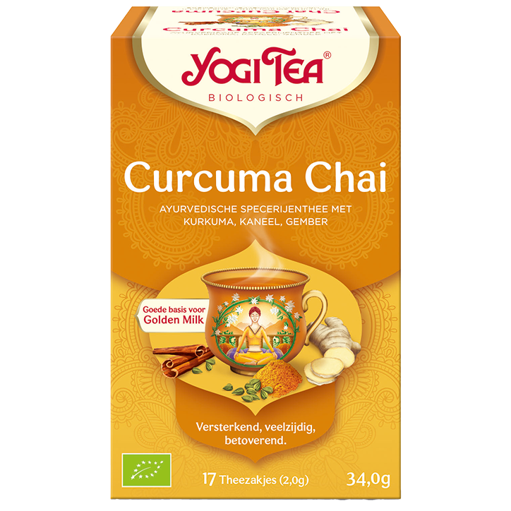 Yogi Tea Chai Curcuma Bio (17 Theezakjes)-1