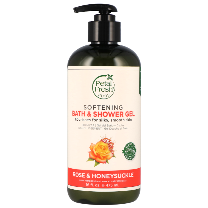 Petal Fresh Softening Bath & Shower Gel Rose & Honeysuckle - 475ml-1