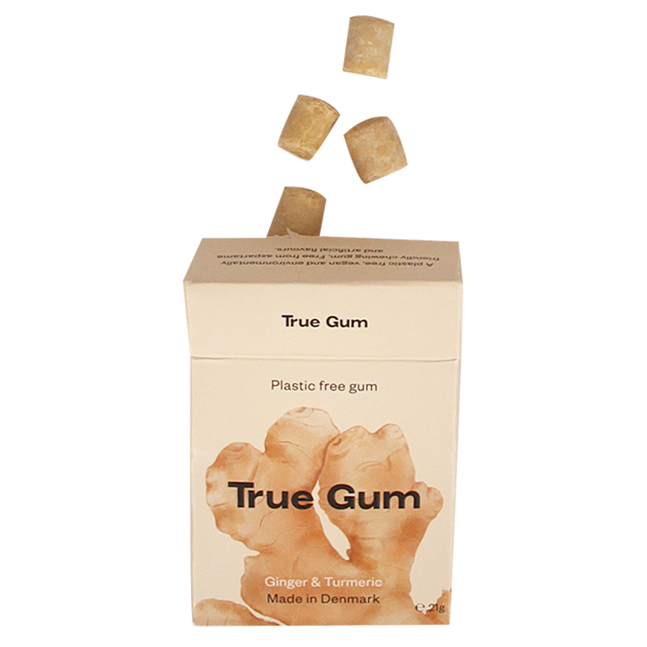 True Gum Ginger & Turmeric Kauwgom - 21g-2