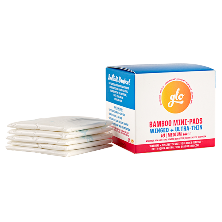 glo Mini serviettes bambou pour incontinence vessie sensible - 16 pièces-2