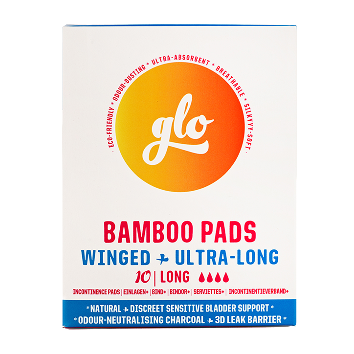 glo Serviette bambou pour incontinence vessie sensible - 10 pièces-1