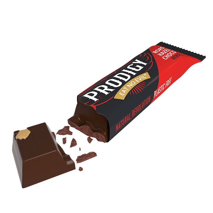Prodigy Roasted Hazelnut Chocolate Bar Vegan - 35g-4