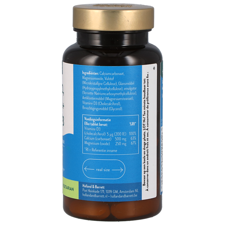 Holland & Barrett Calcium, Magnésium + Vitamine D3 - 60 comprimés-2