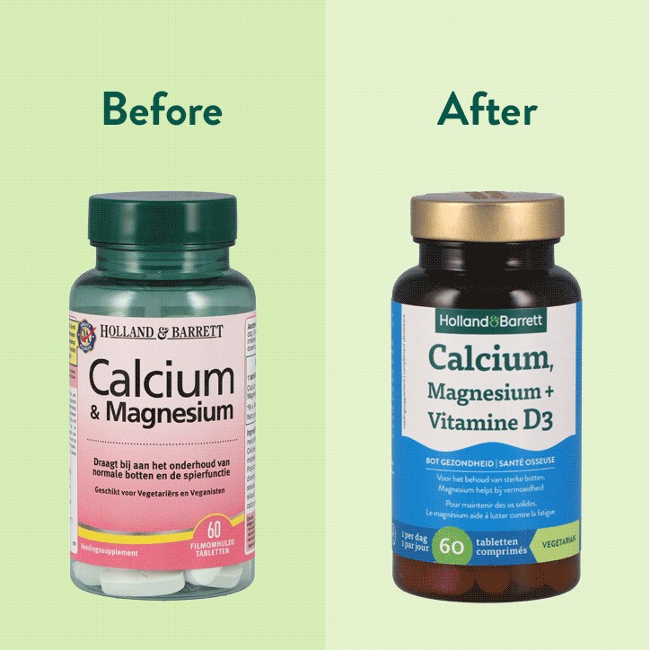 Holland & Barrett Calcium, Magnesium & Vitamine D3 - 60 tabletten-4