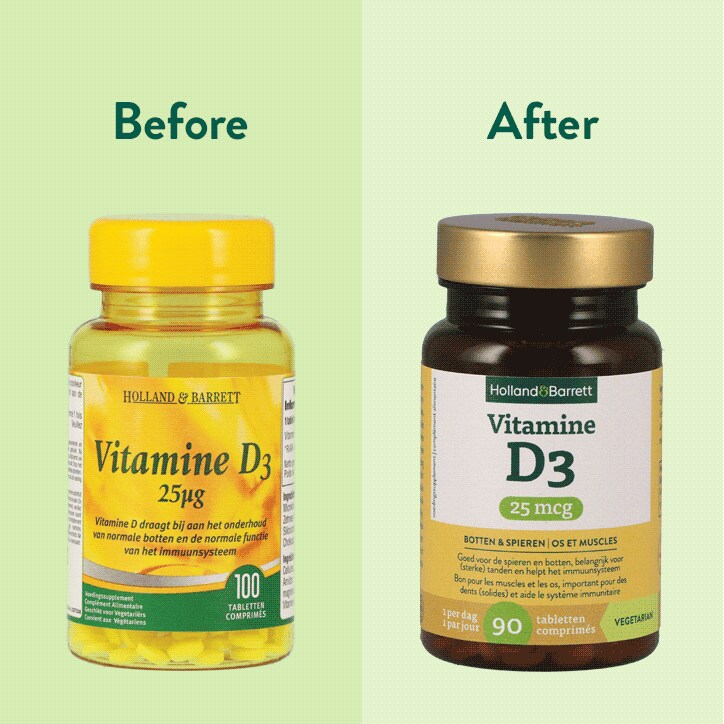 Holland & Barrett Vitamine D3 25mcg - 90 tabletten-4