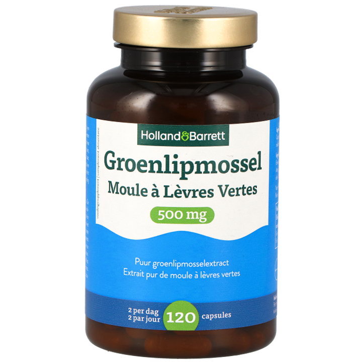 Holland & Barrett Groenlipmossel 500 mg - 120 capsules-1