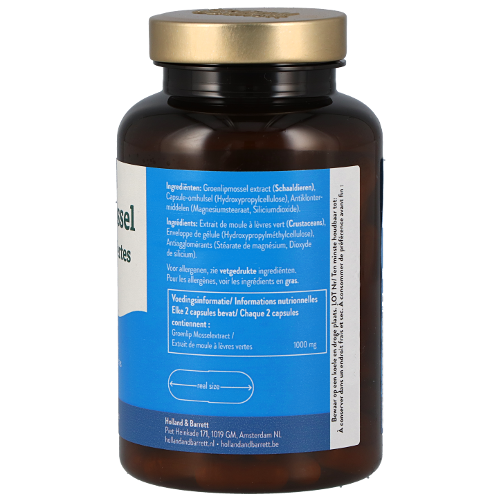 Holland & Barrett Groenlipmossel 500 mg - 120 capsules-2