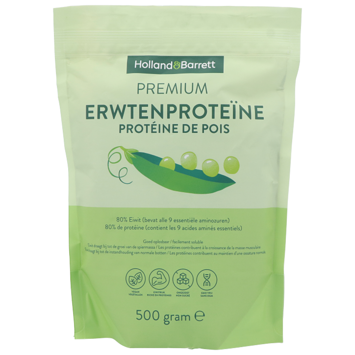 Holland & Barrett Premium Erwtenproteïne Poeder - 500g-1
