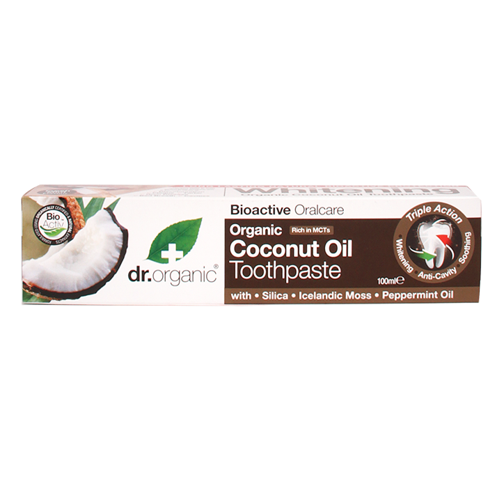 Dr. Organic Kokosolie Tandpasta - 100ml-3