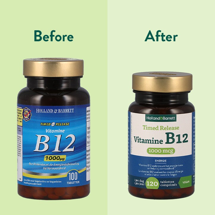 Holland & Barrett Timed Release Vitamine B12 1000mcg - 120 tabletten-4