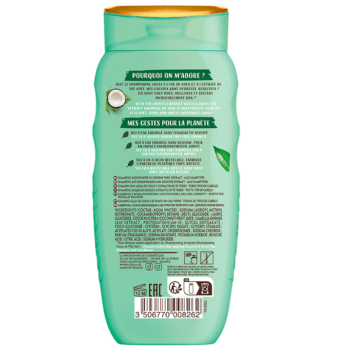 Lovea Shampoo Coconut & Green Tea - 250ml-2