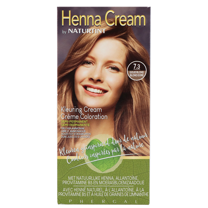 Naturtint Henna Cream 7.3 Goud Blond - 110ml-1