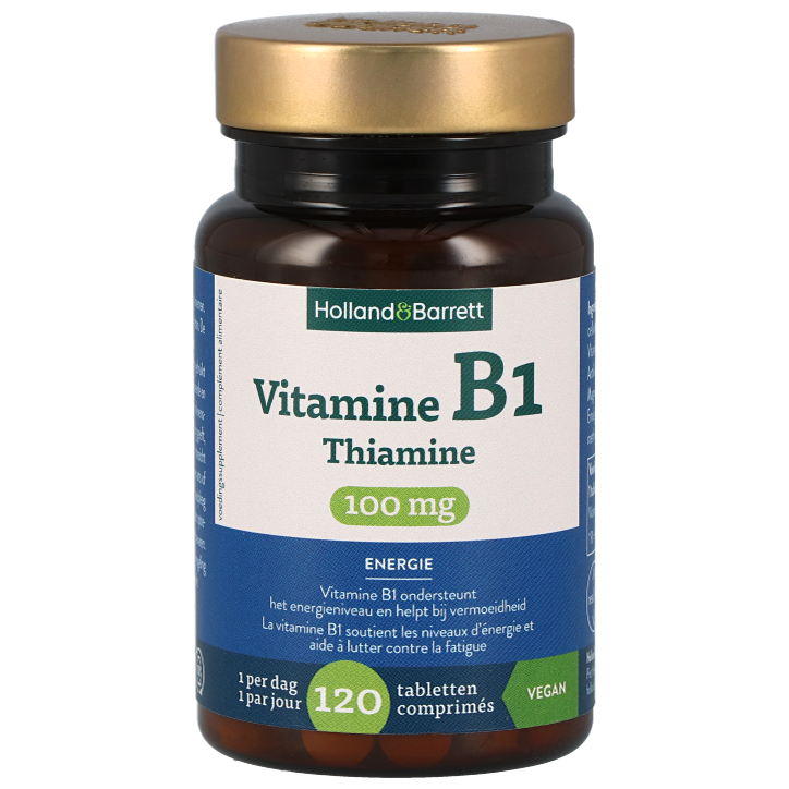 Holland & Barrett Vitamine B1 Thiamine 100mg - 120 tabletten-1