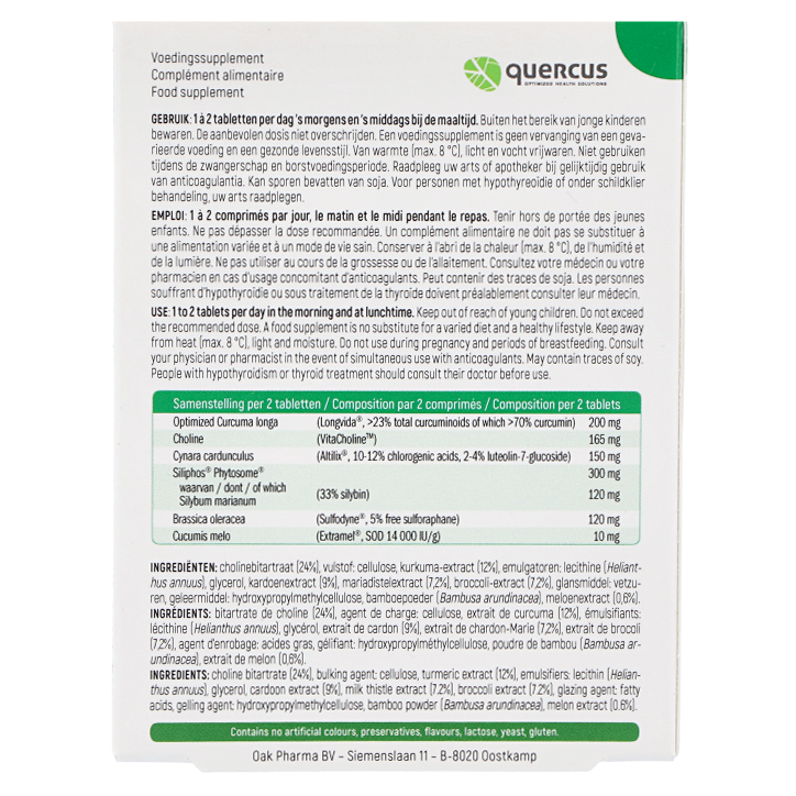Quercus Liv-Dtox® (30 tabletten)