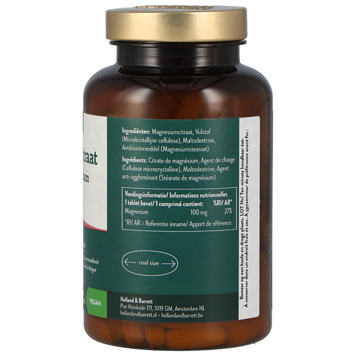 Holland & Barrett Magnesium Citraat 100 mg - 180 Tabletten-2