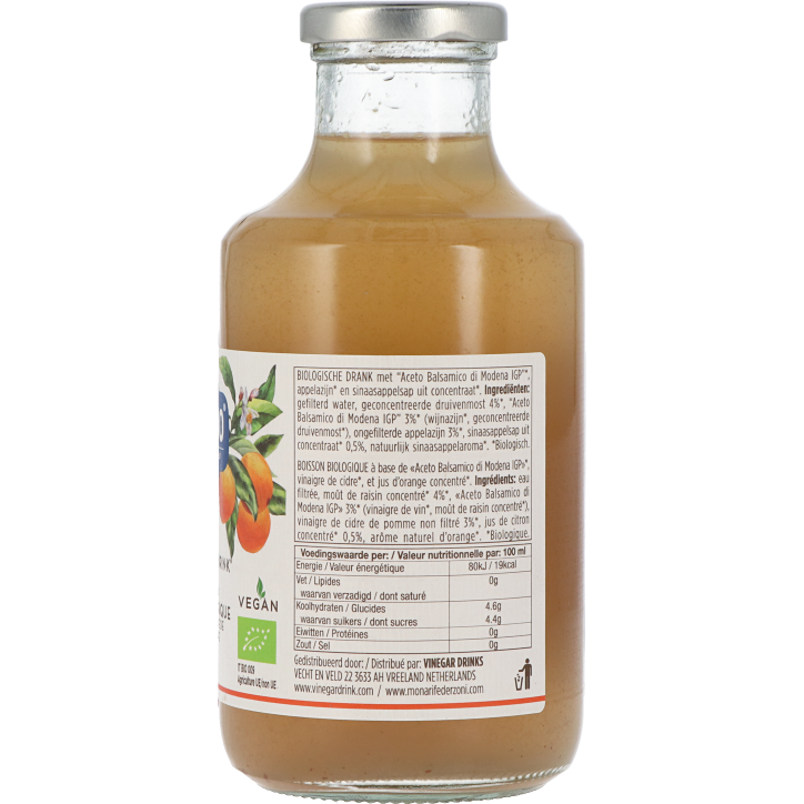 Bongiorno Biologische Vinegardrink Sinaasappel (500ml)-2