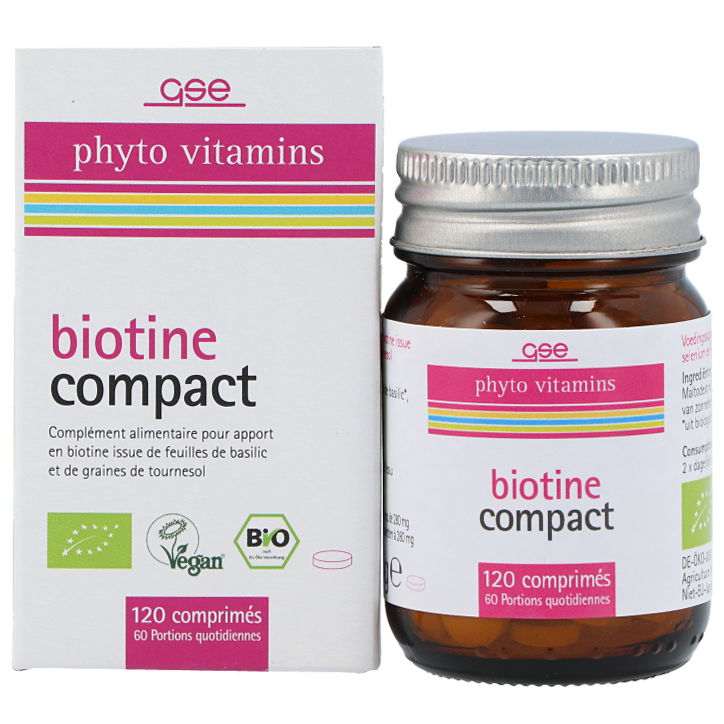 GSE Biotin Compact (120 comprimés)-2