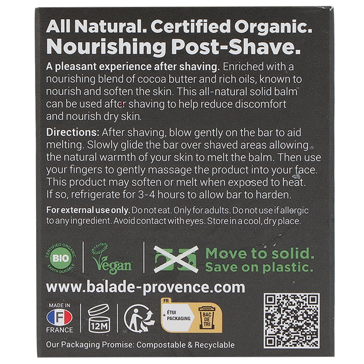 Balade en Provence Nourishing Post-Shave Solid Balm - 32g-3