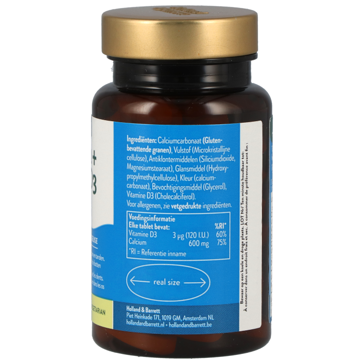 Holland & Barrett Calcium et Vitamine D3 600mg - 60 comprimés-2