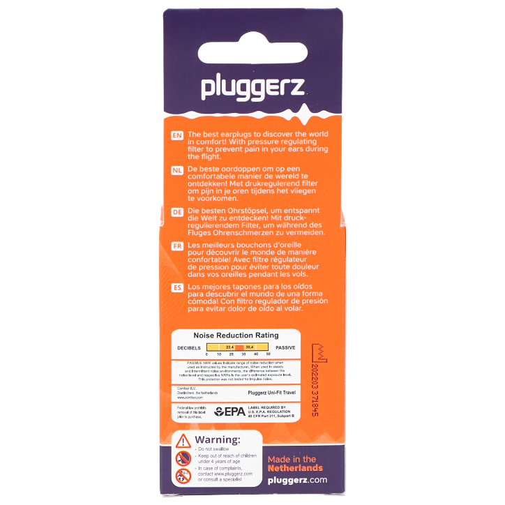 Pluggerz Travel Earplugs - 1 set-3