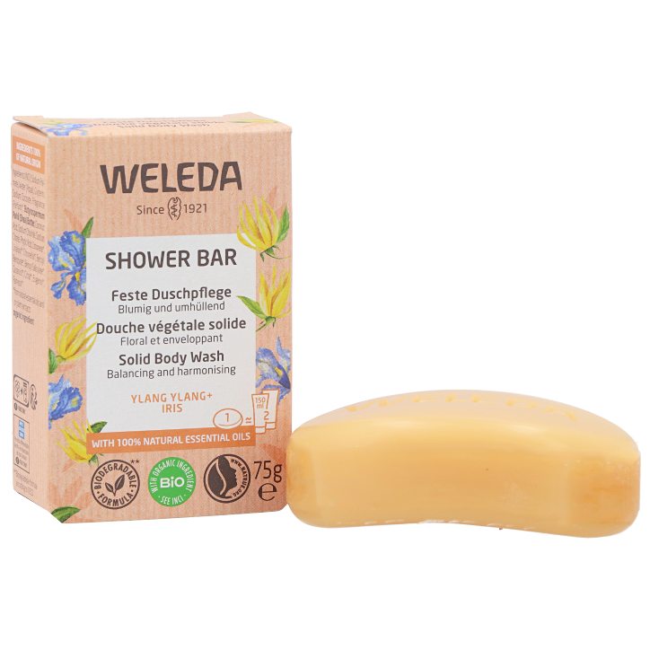 Weleda Shower Bar Ylang Ylang + Iris - 75g-2