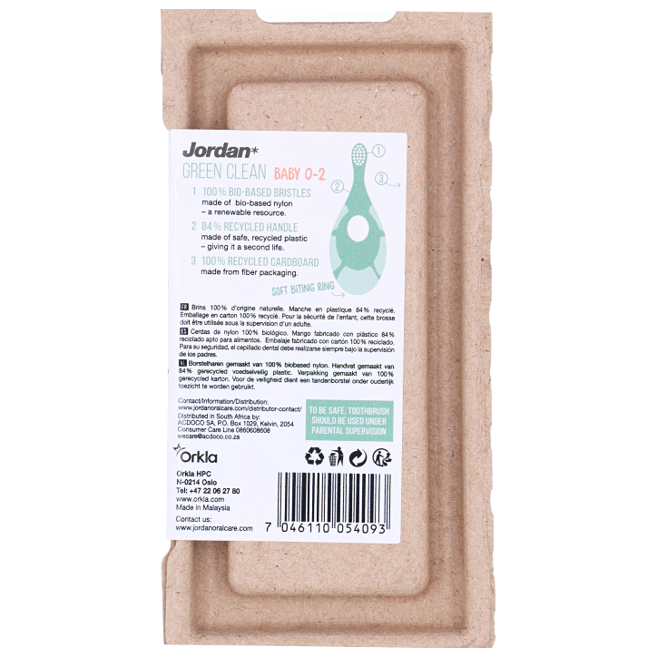 Jordan Green Clean Baby Tandenborstel 0-2 jaar - Extra Soft-3