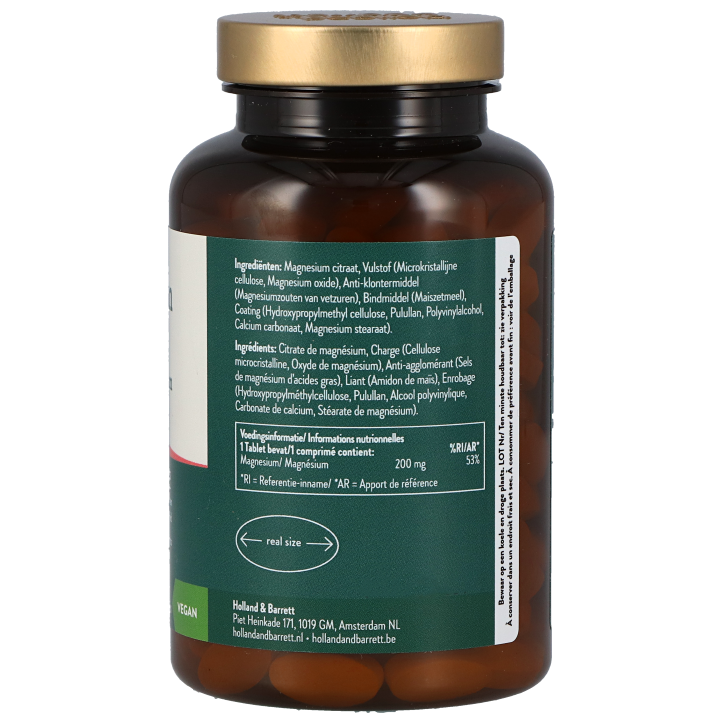 Holland & Barrett Magnesium Citraat 200 mg - 180 tabletten-2