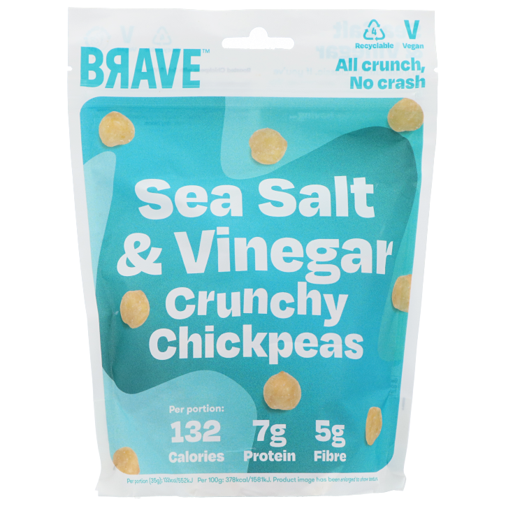 BRAVE Crunchy Chickpeas Salt & Vinegar - 115g-1