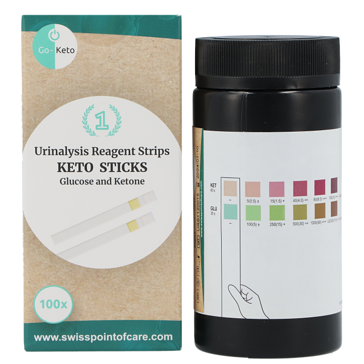 Go-Keto Urinesticks Glucose & Ketose – 100 stuks-2