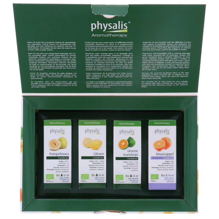 Physalis Aromatherapy Citrus Experience Kit - 4 x 10ml