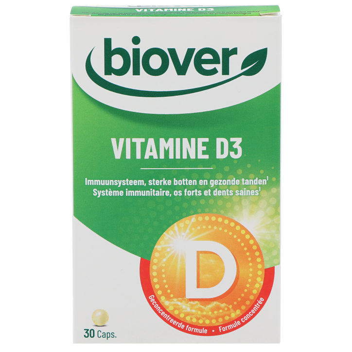 Biover Vitamine D3 10mcg - 30 capsules-1