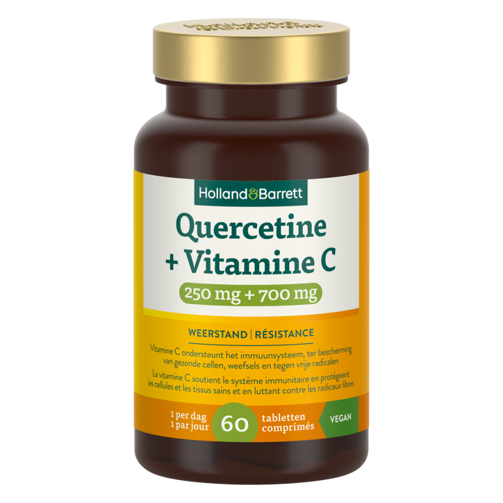 Holland & Barrett Quercétine 250mg + Vitamine C 700mg - 60 comprimés-1