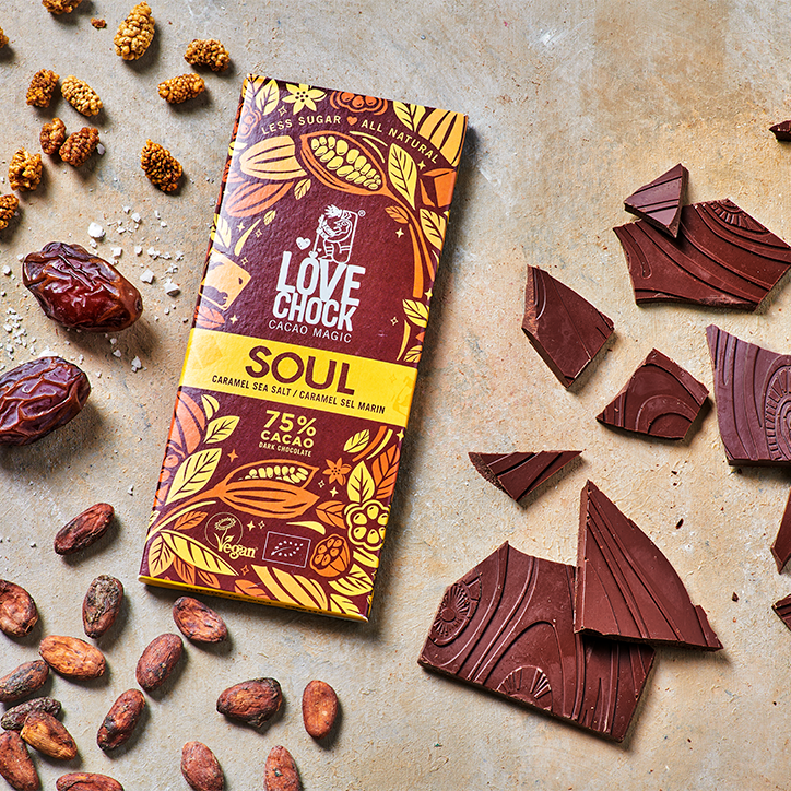 Lovechock SOUL Caramel Sel Marin 75 % Cacao - 70g-4