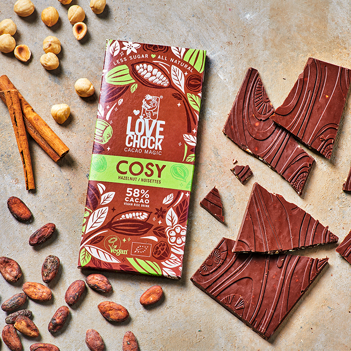 Lovechock COSY Hazelnut 58% Cacao - 70g-4