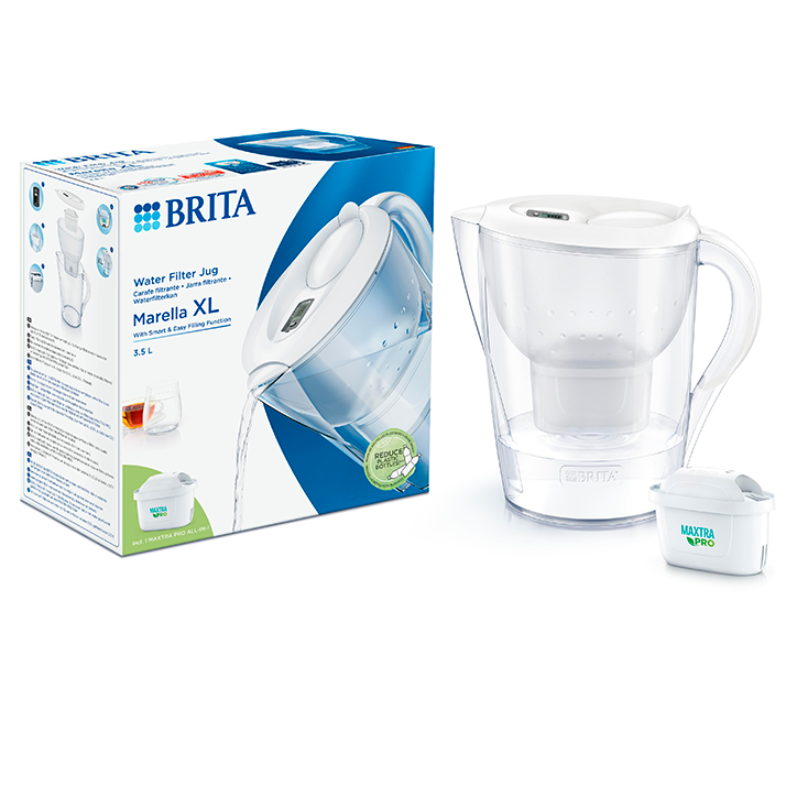 BRITA Carafe Filtrante 'Marella XL' Blanche + 1 filtre MAXTRA PRO - 3.5l-2