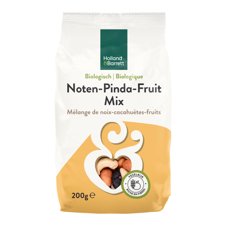 Holland & Barrett Noten-Pinda-Fruit  Mix Bio - 200g-1