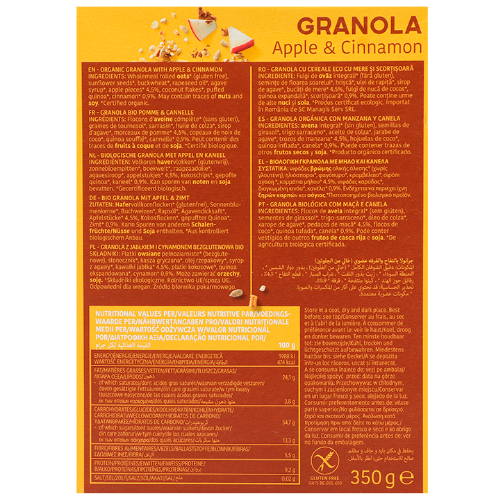 Turtle Granola Appel & Kaneel Bio - 350g-2