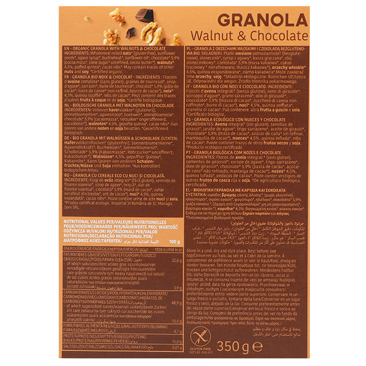 Turtle Granola Noix et Chocolat - 350g-2