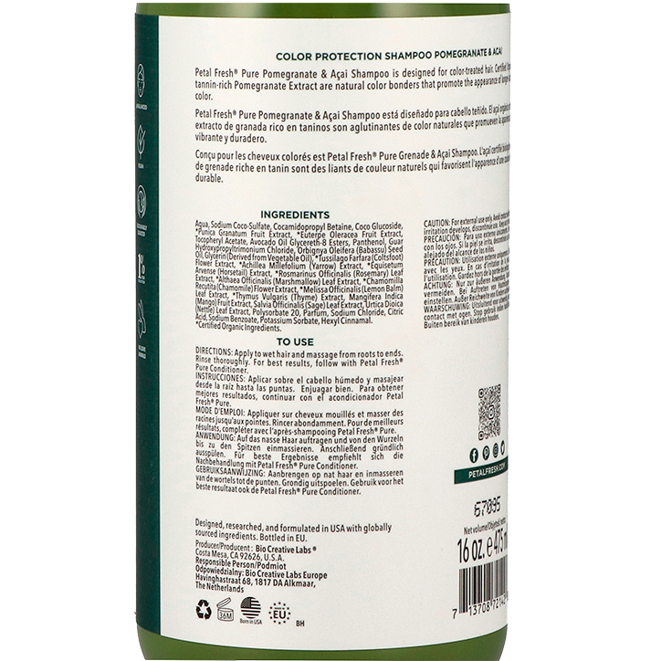 Petal Fresh Pure Shampooing Protection Couleur Grenade & Açaï - 475ml-2