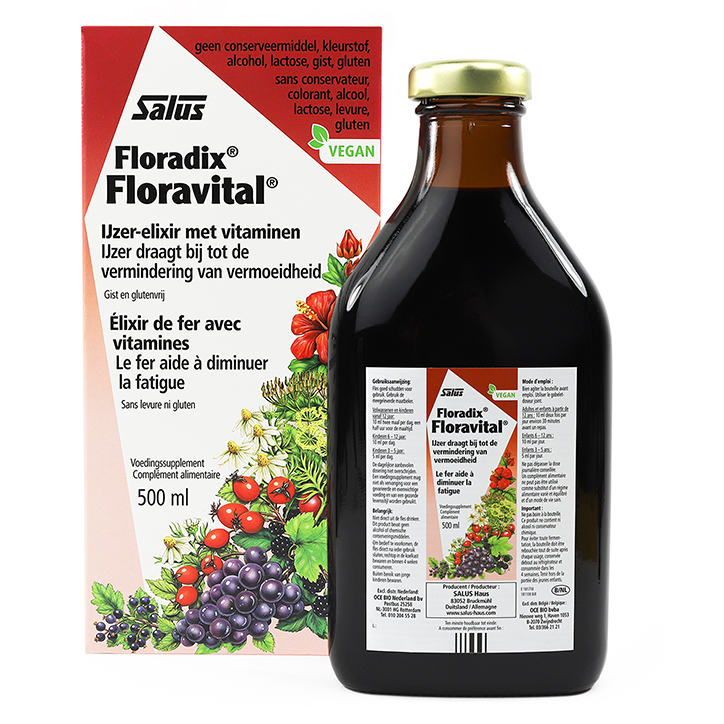Floradix Floravital Ijzer-Elixir met Vitaminen - 500ml-2