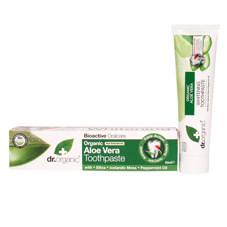 Dentifrice Dr. Organic à l'Aloe Vera 100 ml-1