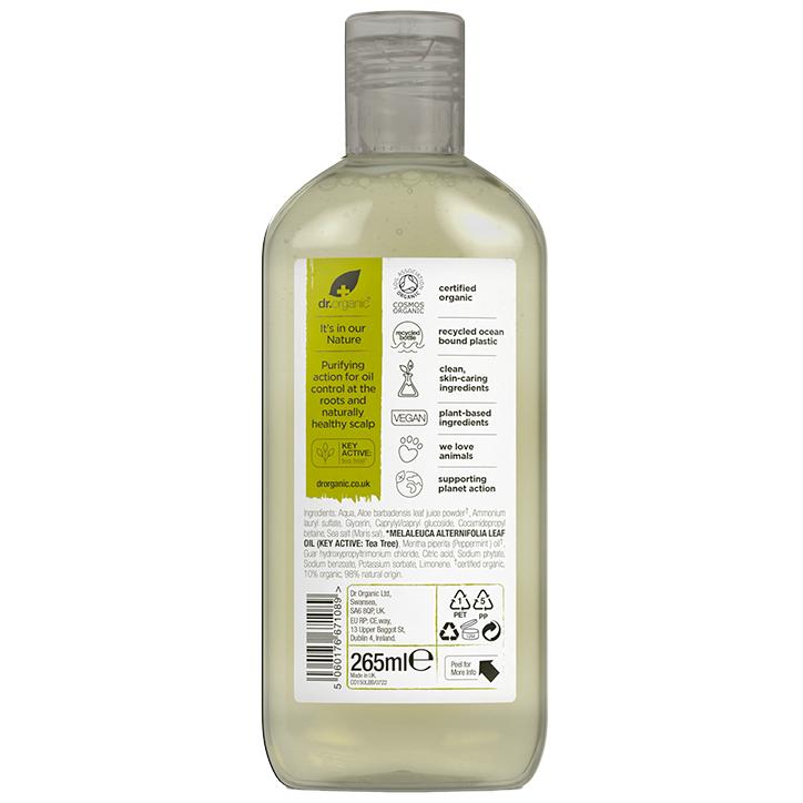 Dr Organic Tea Tree Shampoo 265ml-2
