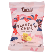 Purely Plantain Chips Nice & Spicy - 75g