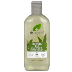 Shampoing & après-shampoing Dr. Organic à l'Huile de chanvre 2 en 1 265 ml